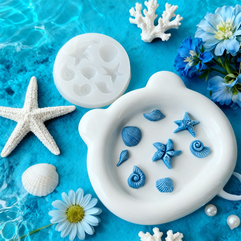 Sea Series Mould Style 1 For Candle, Resin, Gypsum & Art Crafts Making Silicone Mold