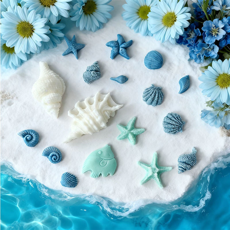 Sea Series Mould Style 1 For Candle, Resin, Gypsum & Art Crafts Making Silicone Mold