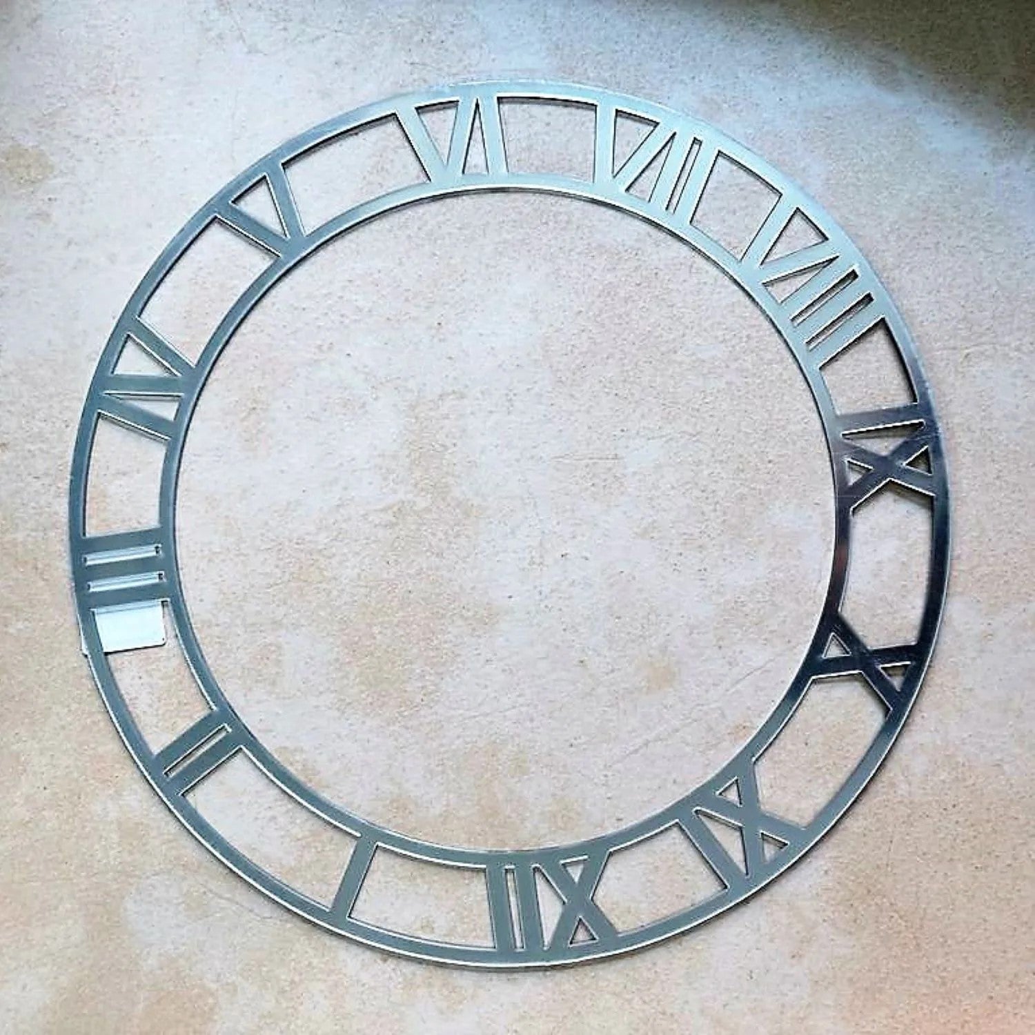 Silver Acrylic Ring For Wall Clock