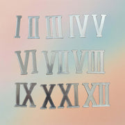 Silver Roman Number With Round Edges Sticks