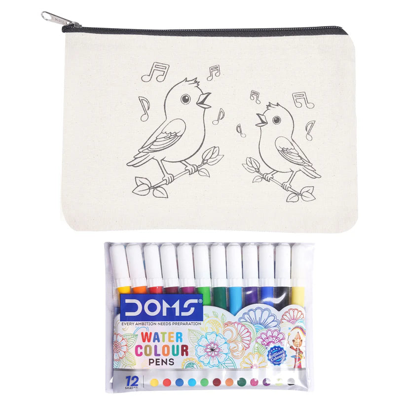 Pourezy Singing Birds Canvas Pouch Kit