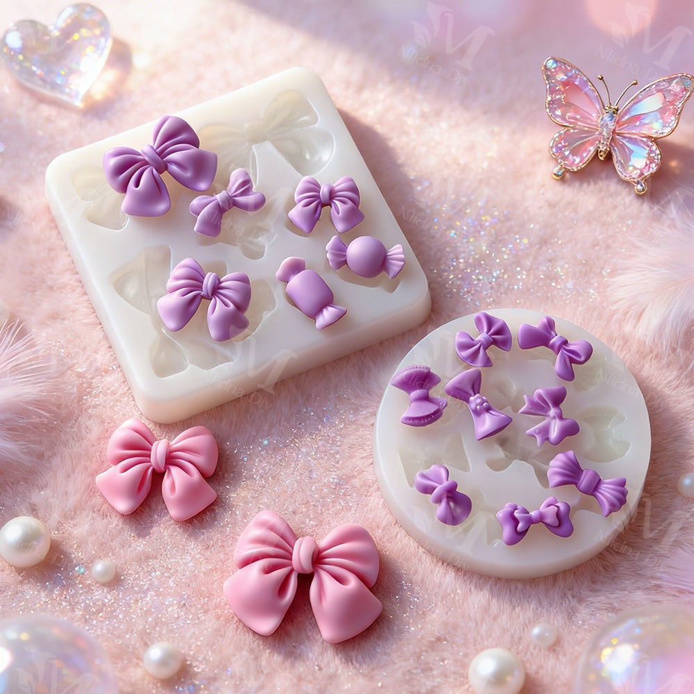 Single Bow Mould For Candle, Resin, Gypsum & Art Crafts Making Silicone Mold