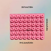 قالب سيليكون صغير على شكل دونات لفنون الراتنج وصناعة الشموع والحرف اليدوية من جيسمونيت