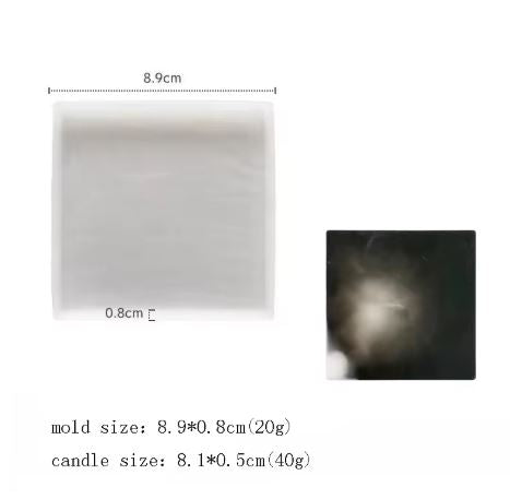 Square Resin Coaster For Storage Box Mold Set 3.5 Inches