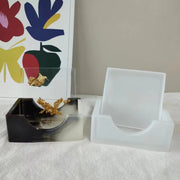 Square Resin Coaster For Storage Box Mold Set 3.5 Inches