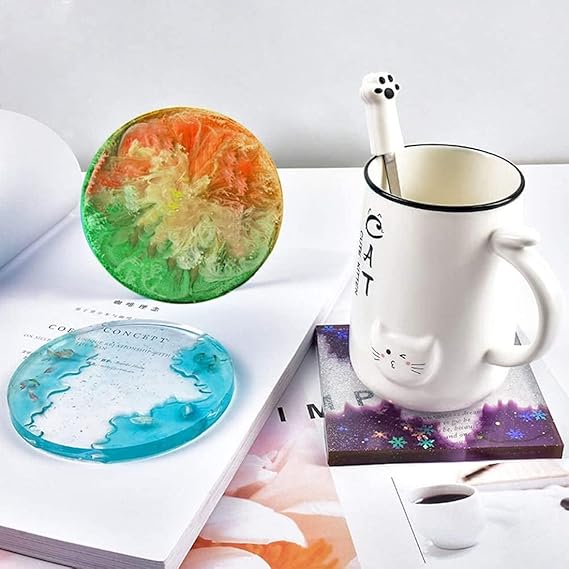 Square Shaped Coaster Mould 4 Inches