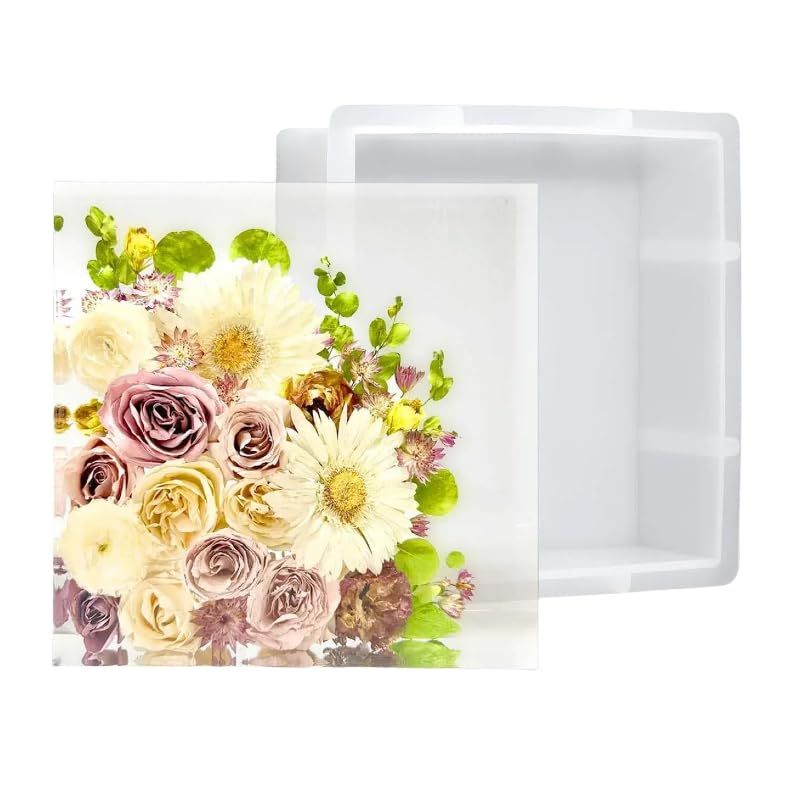 Square Shape Deep Mould For Resin Preservation Silicon Mould - flexible non stick silicone mould used for resin casting and mould making in Dubai and across UAE. Resin Art World, buy online or from our Dubai store.
