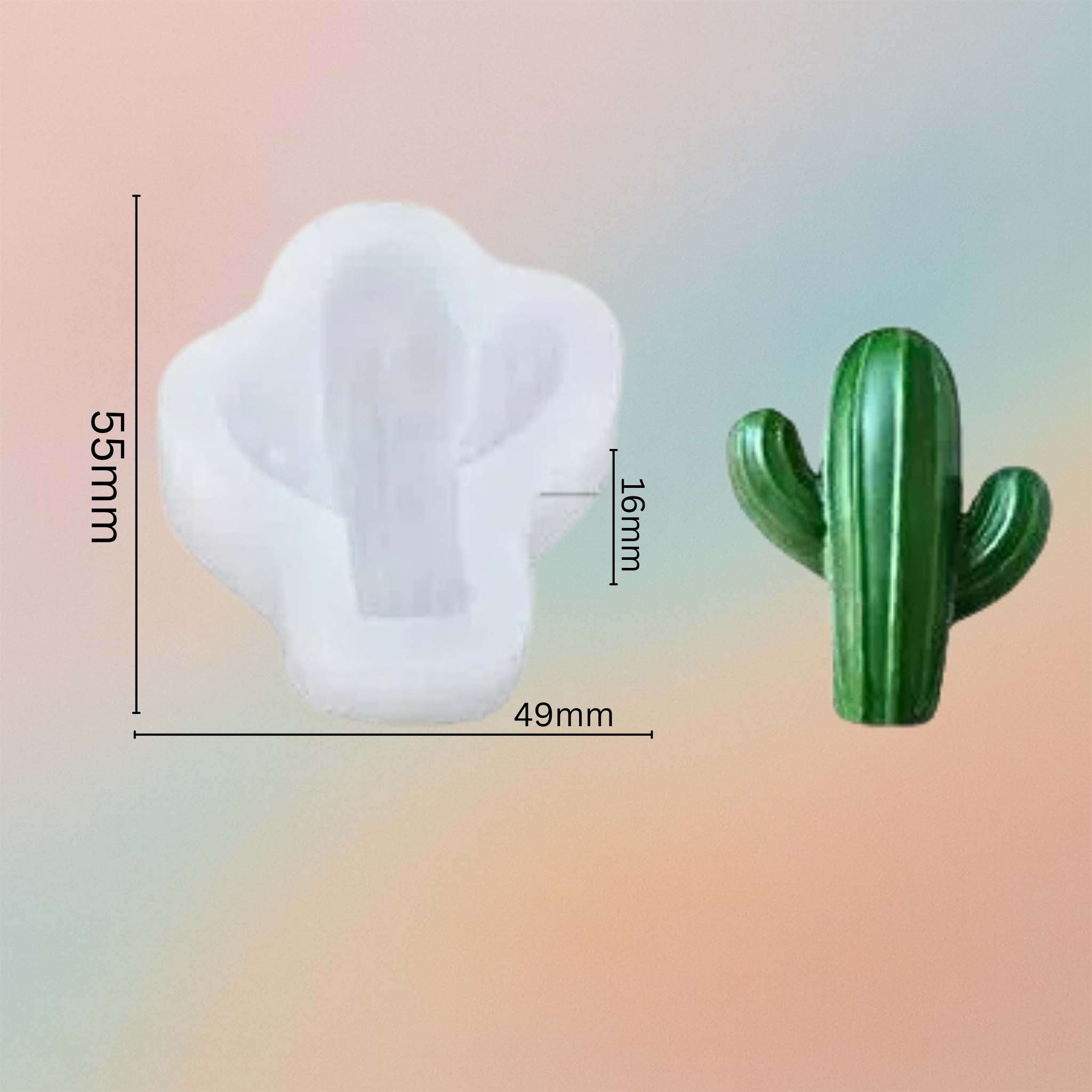 قالب سيليكون لشمعة الصبار العصاري