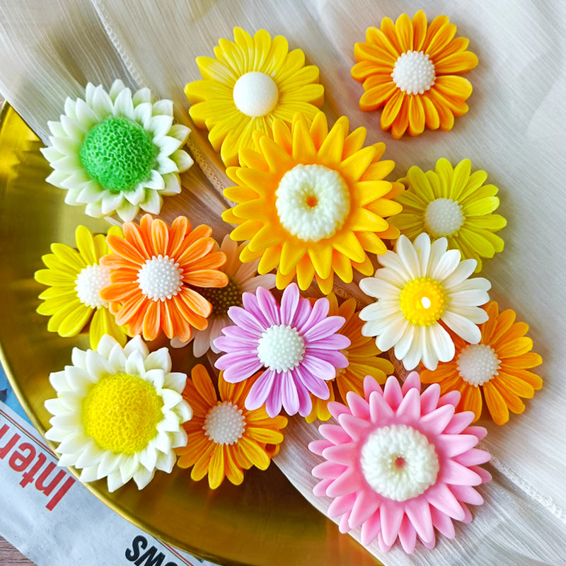 Sunflower With Hole Mould For Candle, Resin, Gypsum & Art Crafts Making Silicone Mold