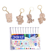 Pourezy Superhero Wooden Keychains Set