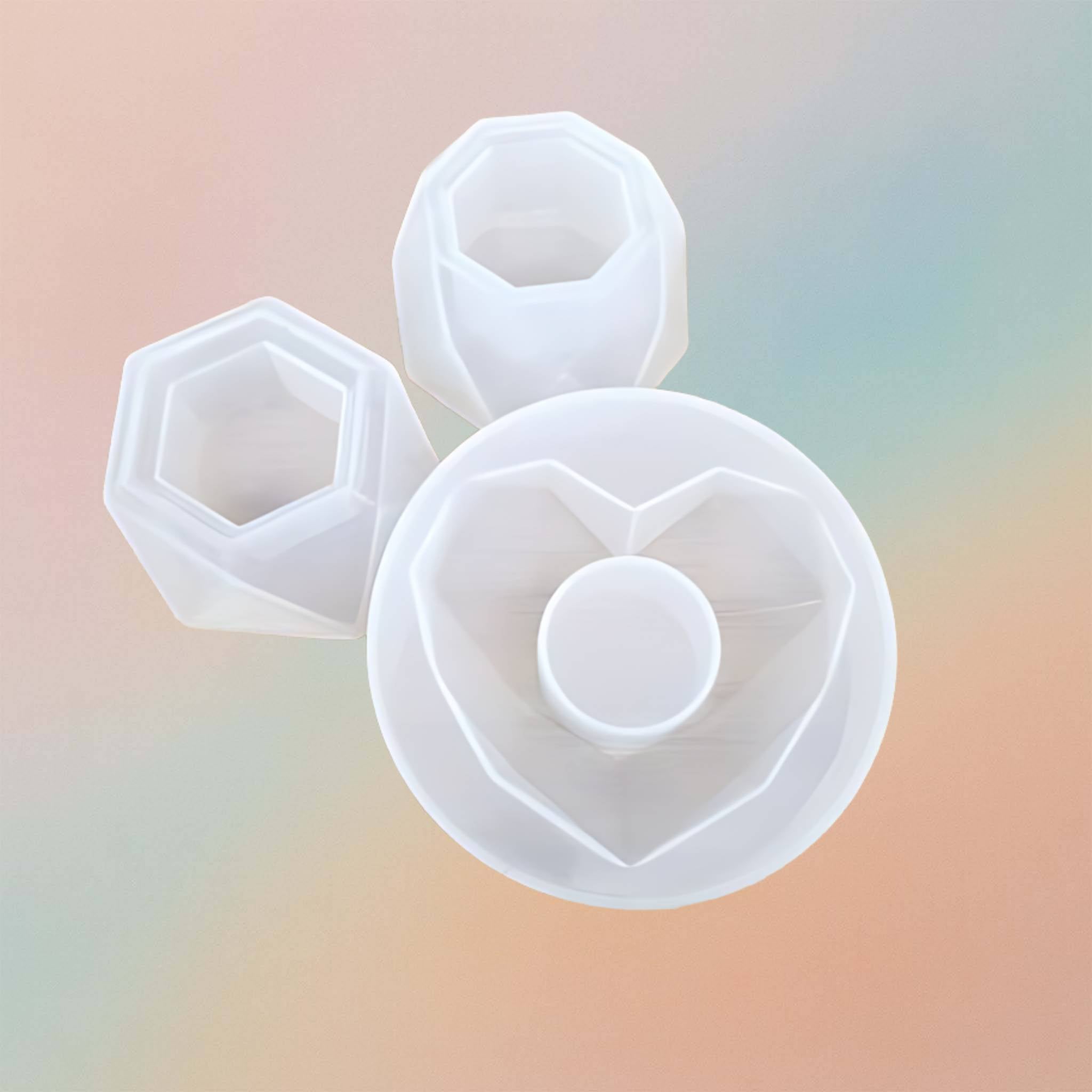 T- Light Holder / Planter Mould For Beyond Mix/Jesmonite/Resin