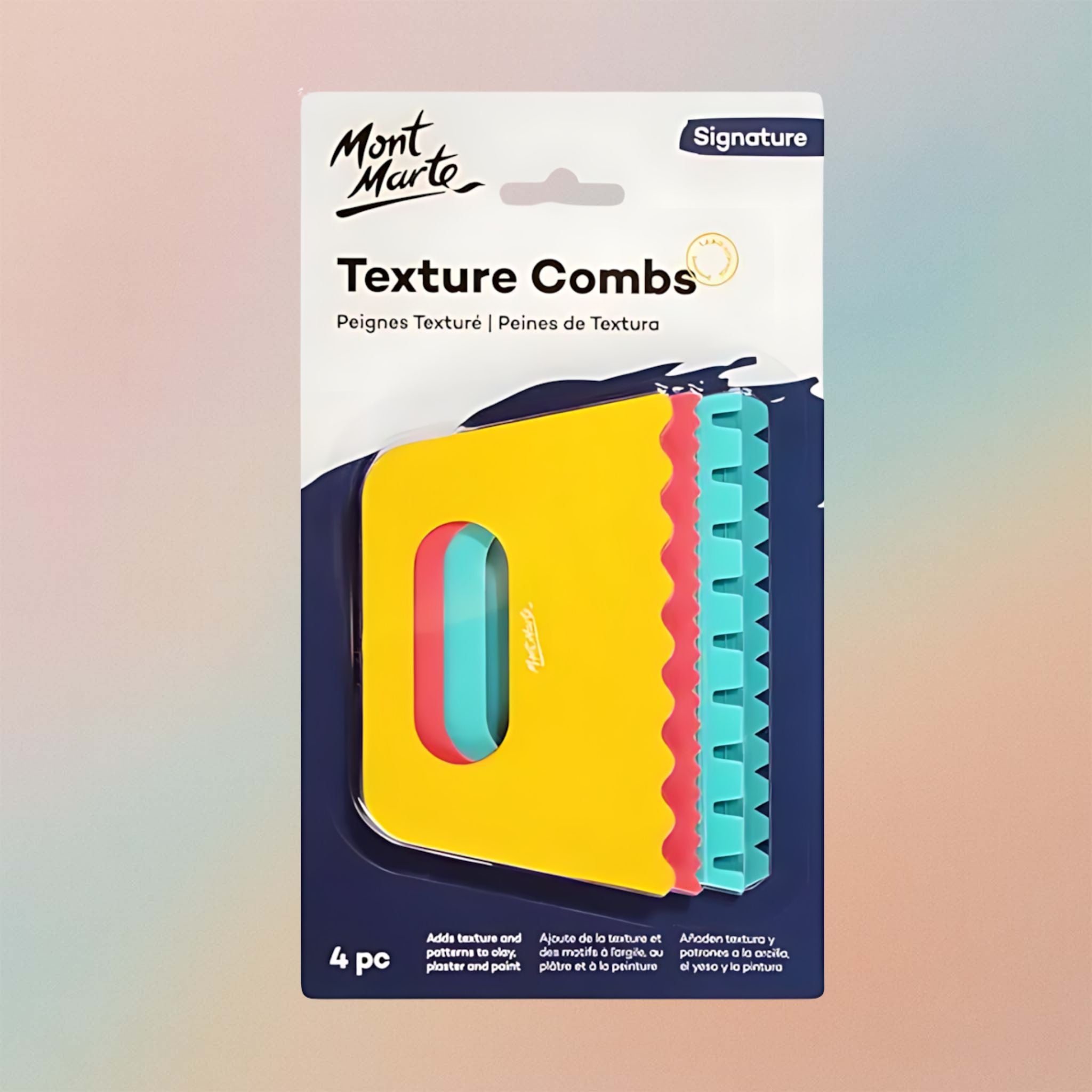 Mont Marte Texture Combs Signature 4pcs