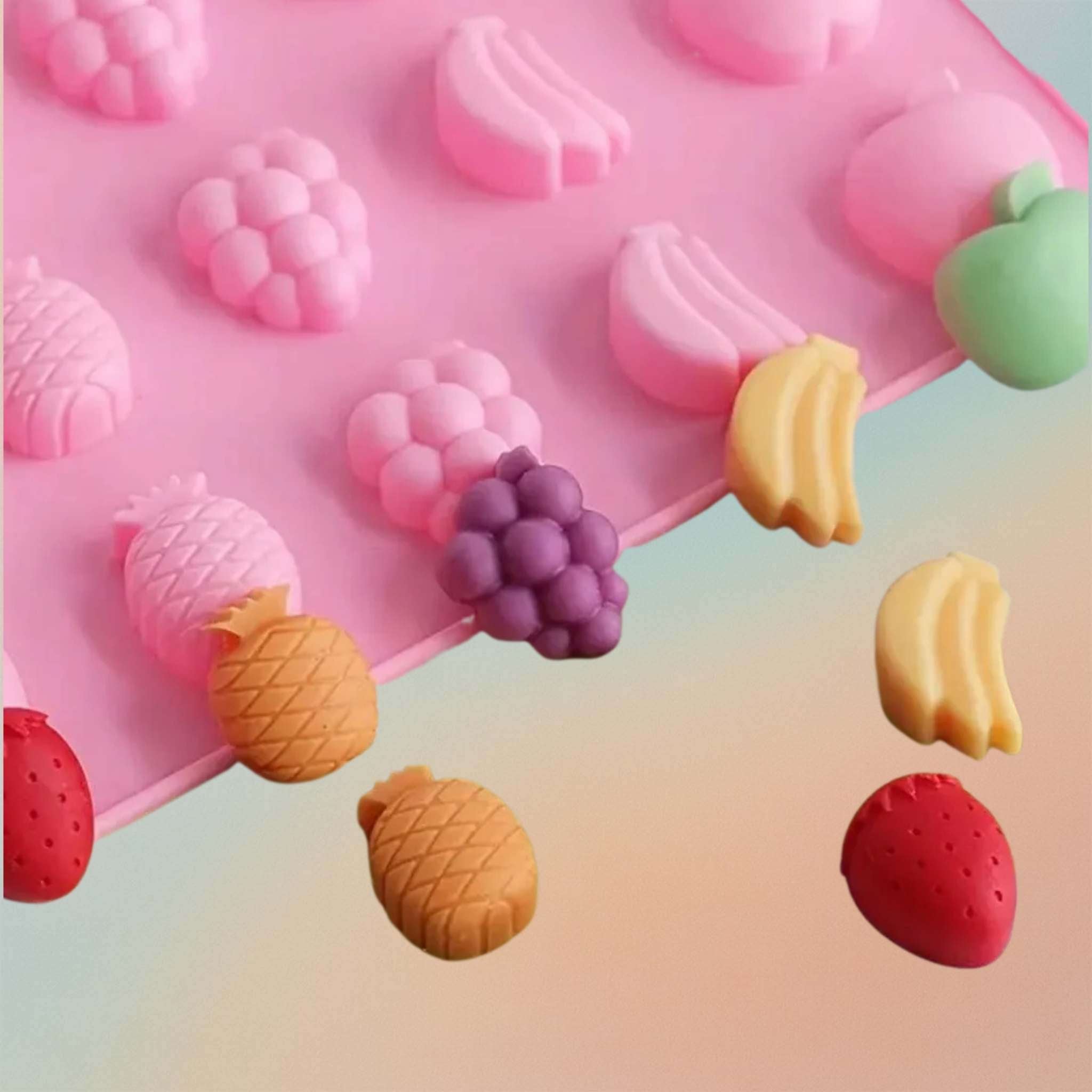 Tiny Fruits Silicon Mould For Candy Candle Making And Resin Art