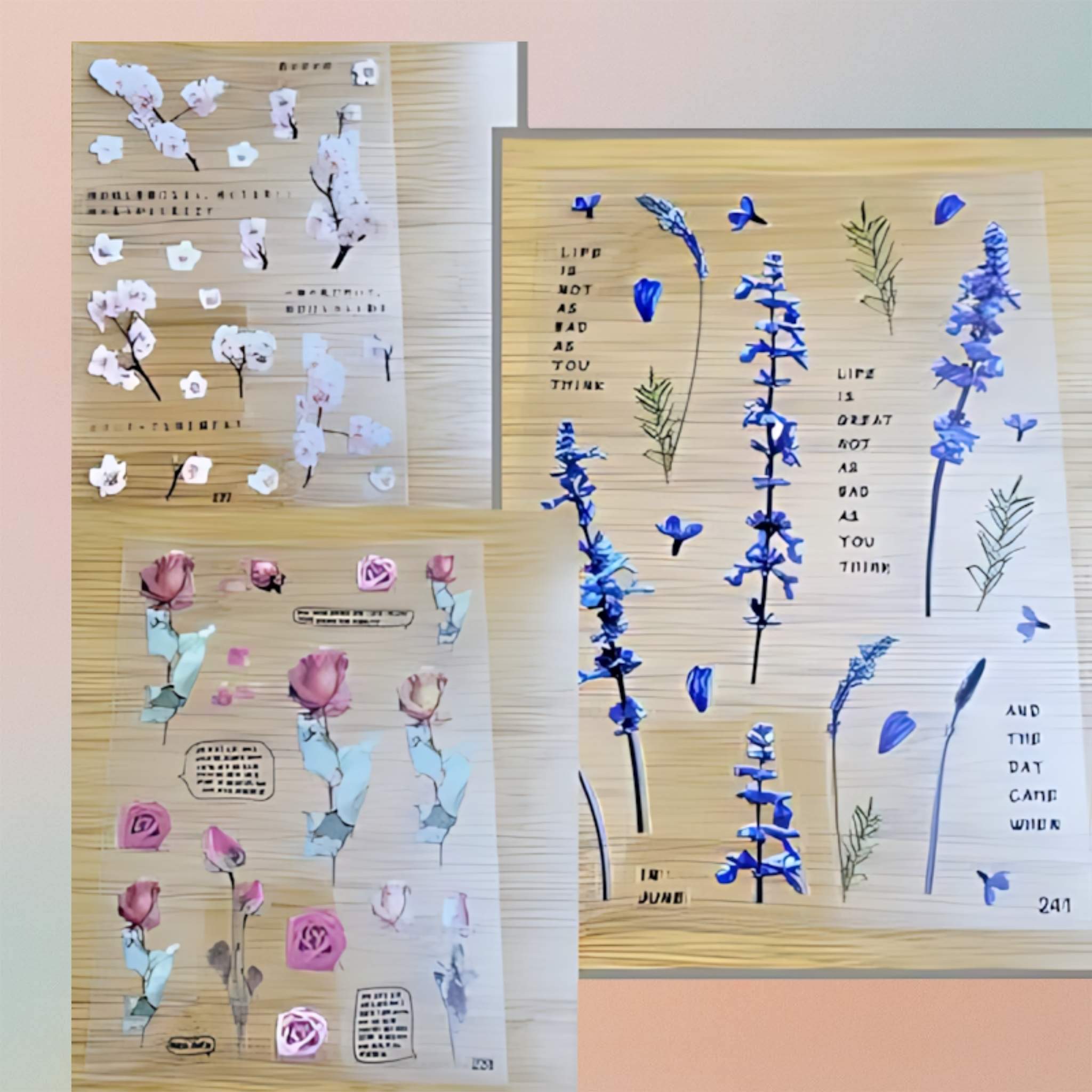 Transparent Flower Sheet