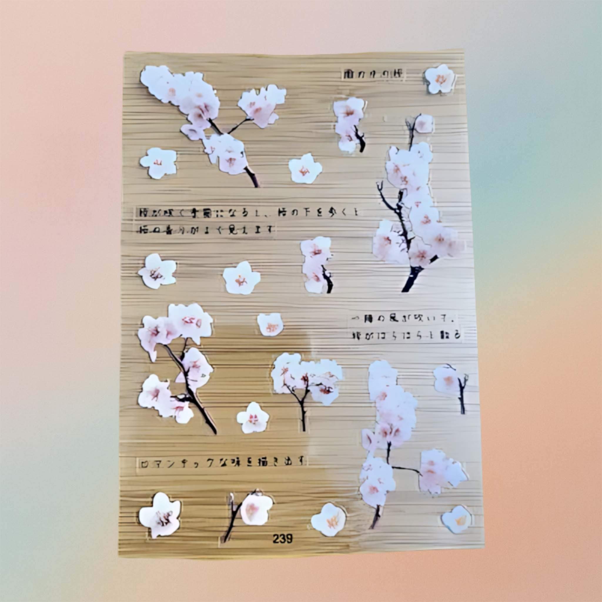 Transparent Flower Sheet