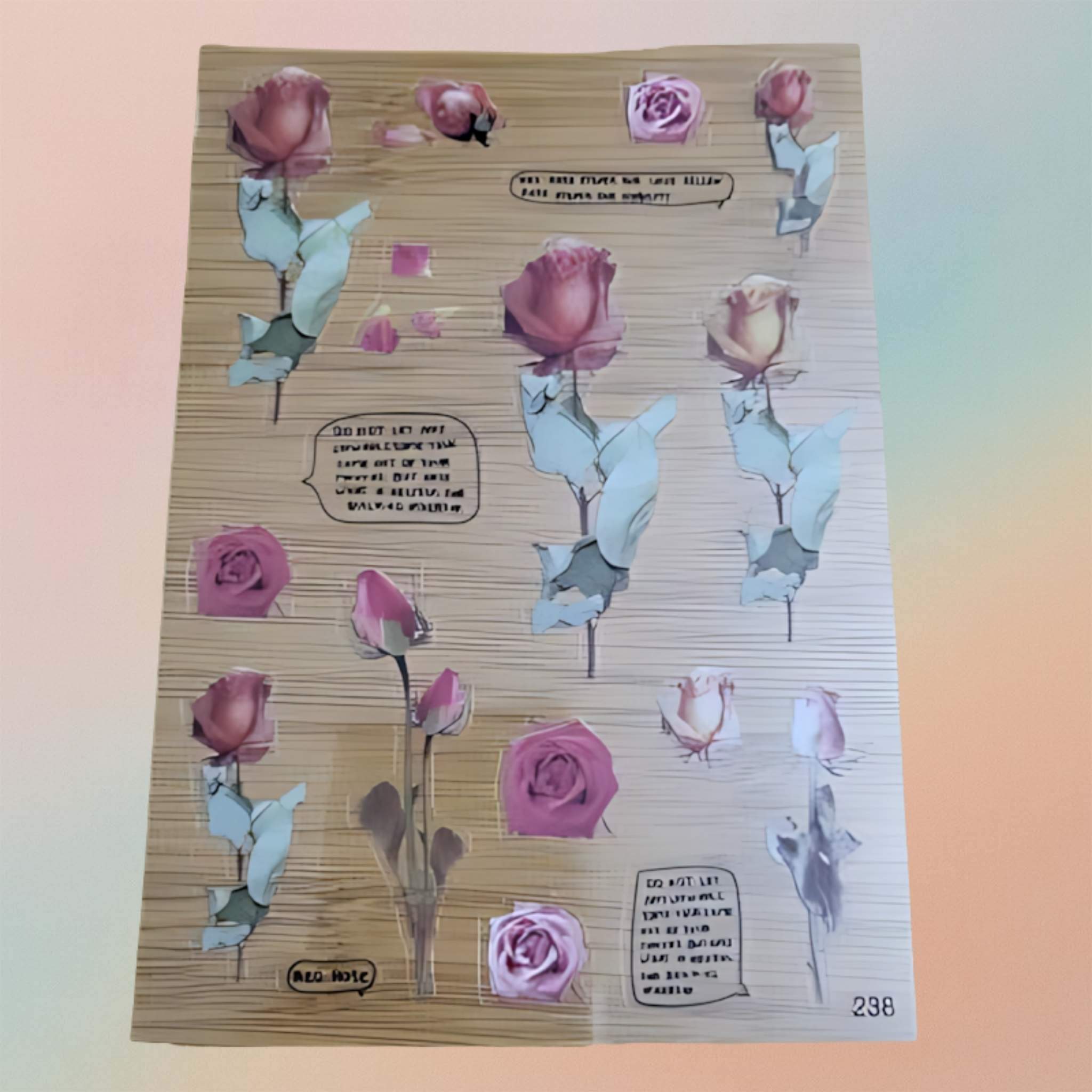 ورقة زهرة شفافة