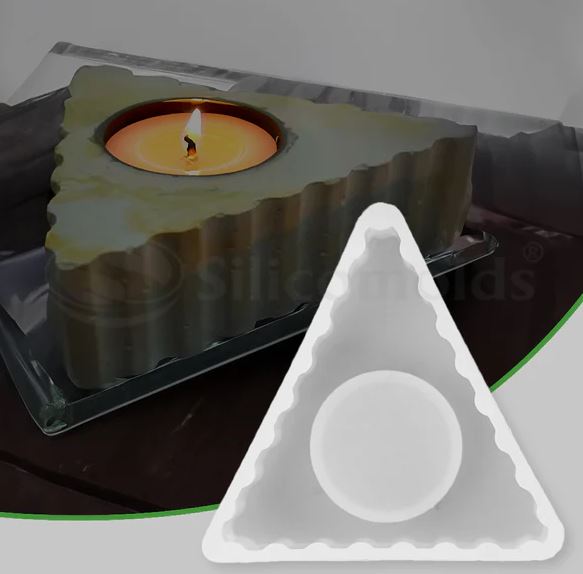 Triangle T - Light Holder Silicone Mold