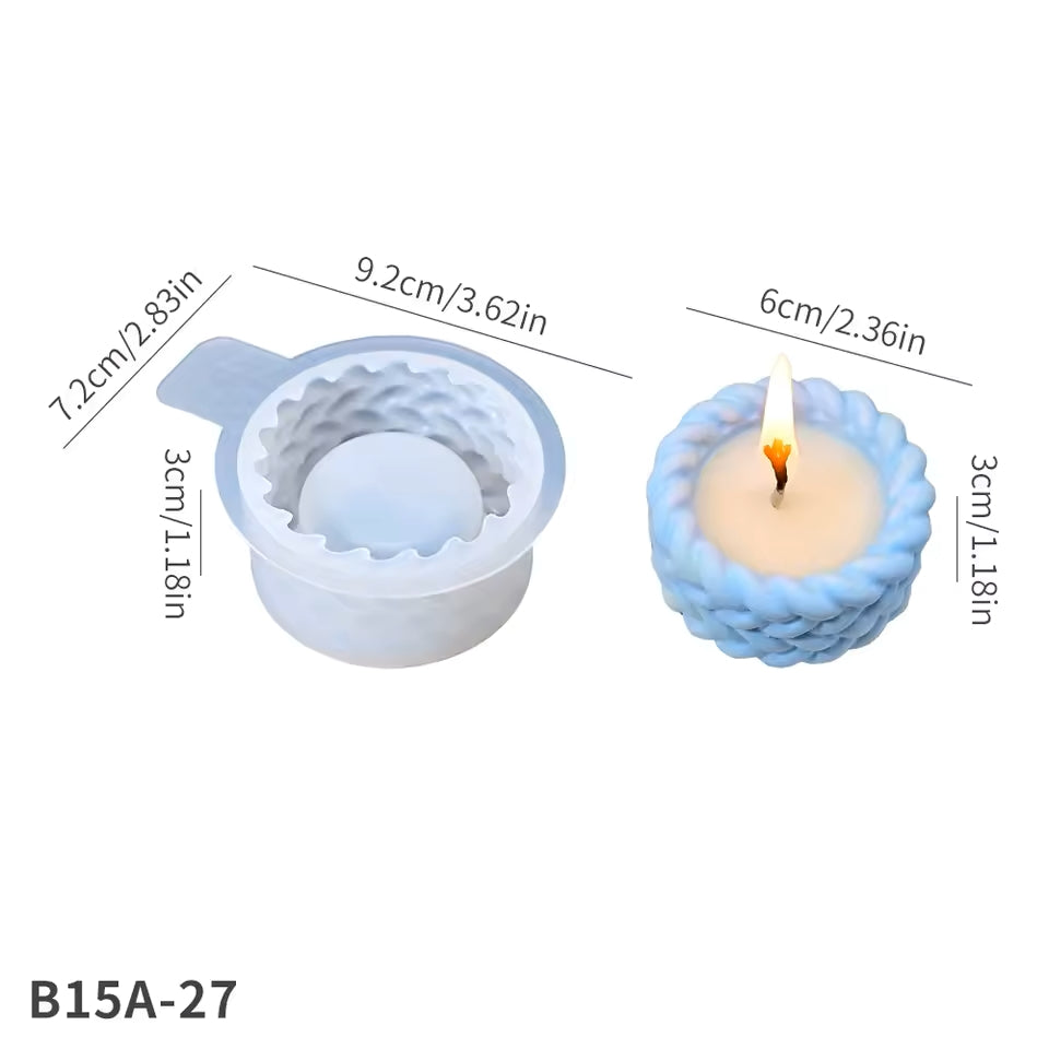 Twist Cup Mould For Candle, Resin, Gypsum & Art Crafts Making