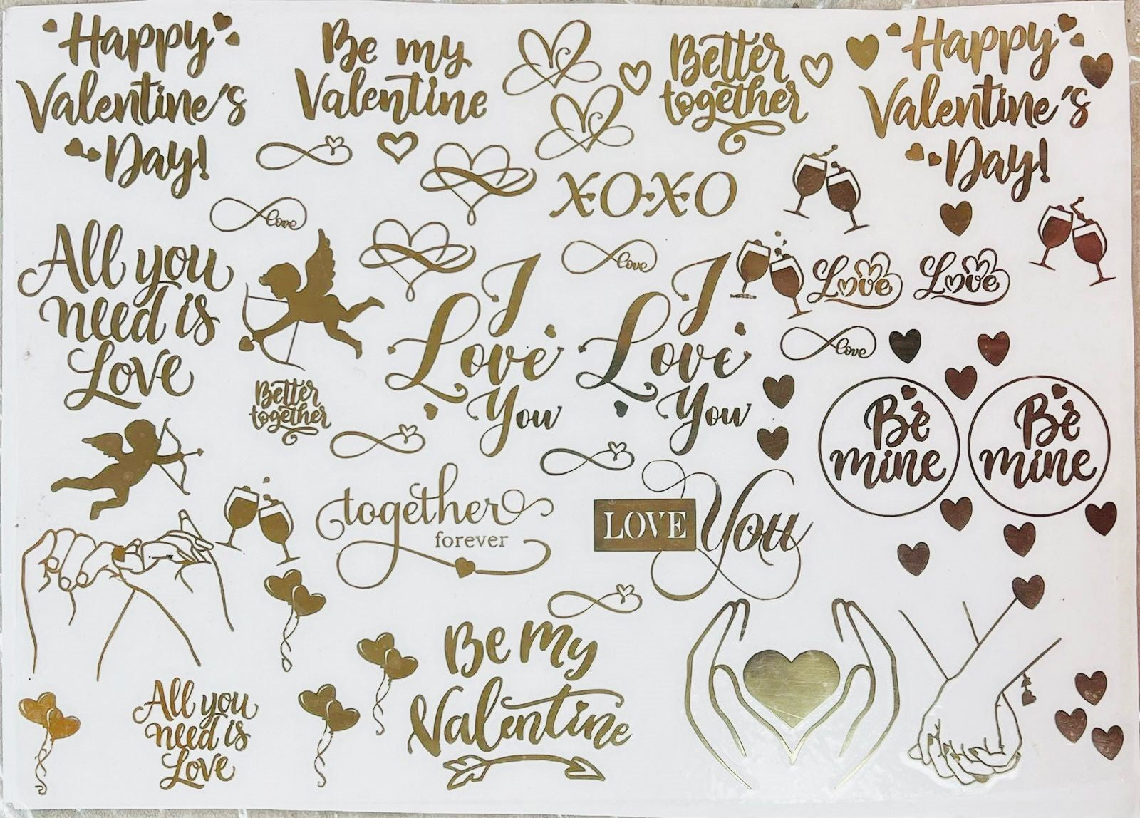 Valentine's Metal Sticker