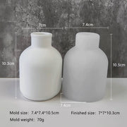 Vase Mould Style 1 Flower Pot Silicone Molds For Concrete Candle Jars