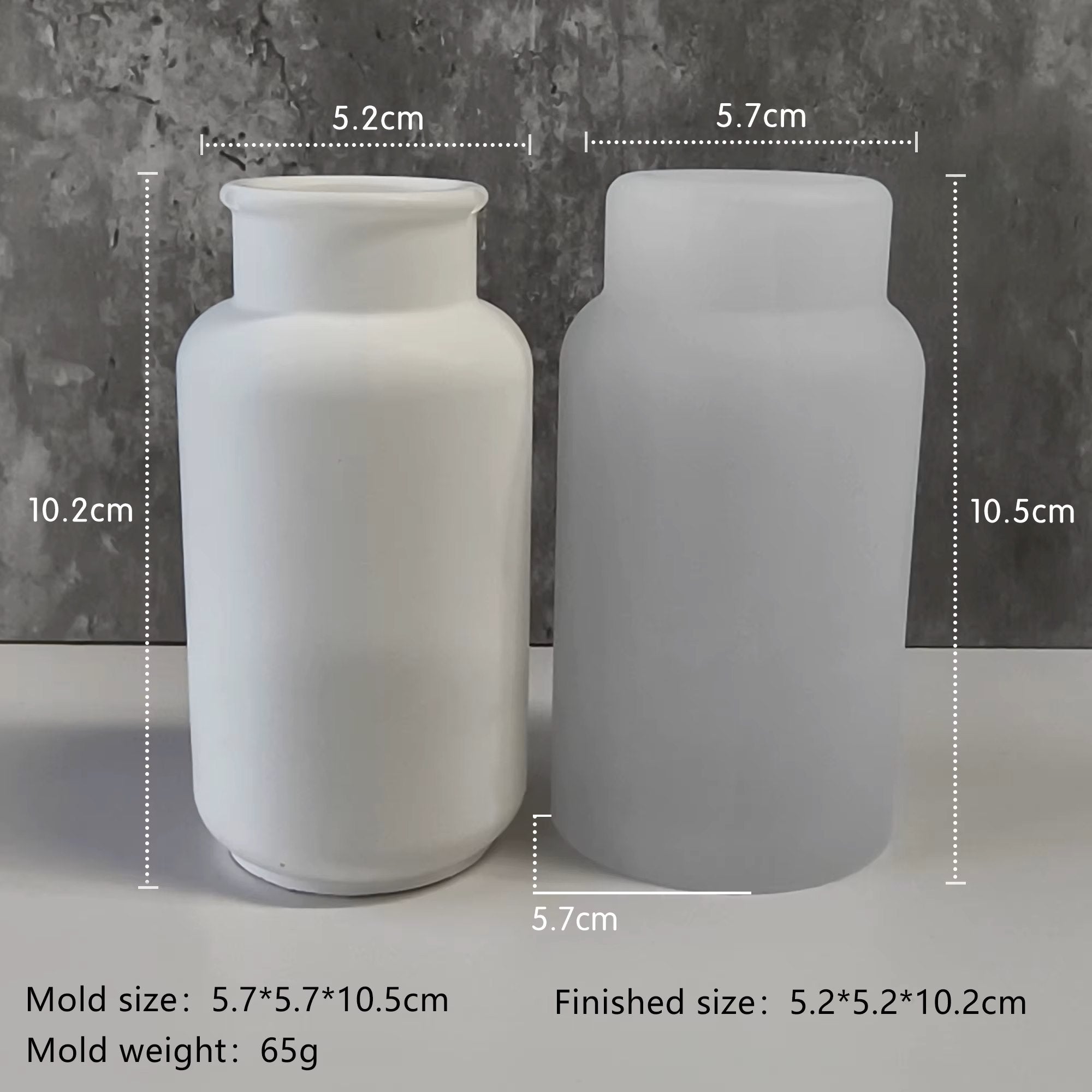 Vase Mould Style 3 Flower Pot Silicone Molds For Concrete Candle Jars