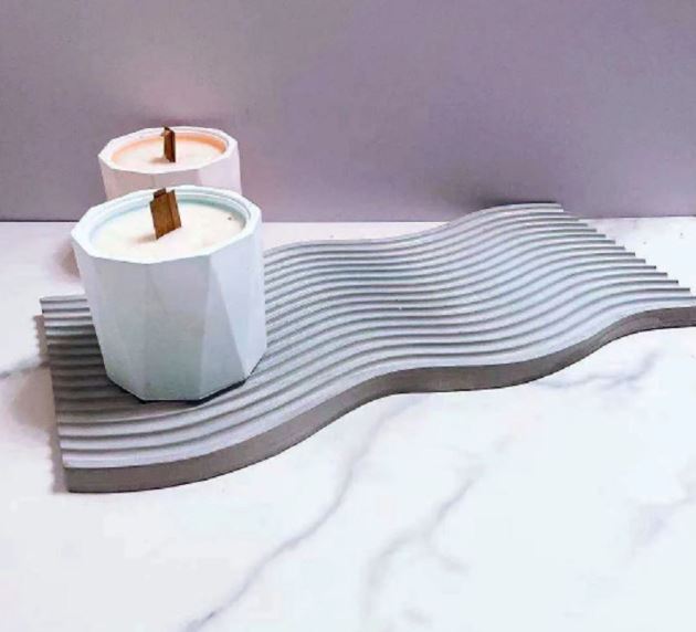 Wave Ridged Tray Mold