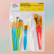 Mont Marte Assorted Brush Pack Discovery 26pcs