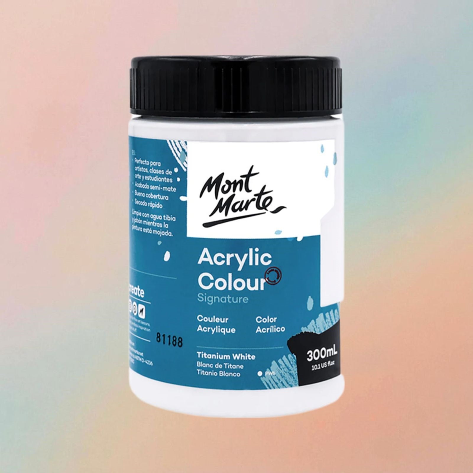 Acrylic Colour Paint Signature 300ml (10.1 US fl.oz) - Titanium White