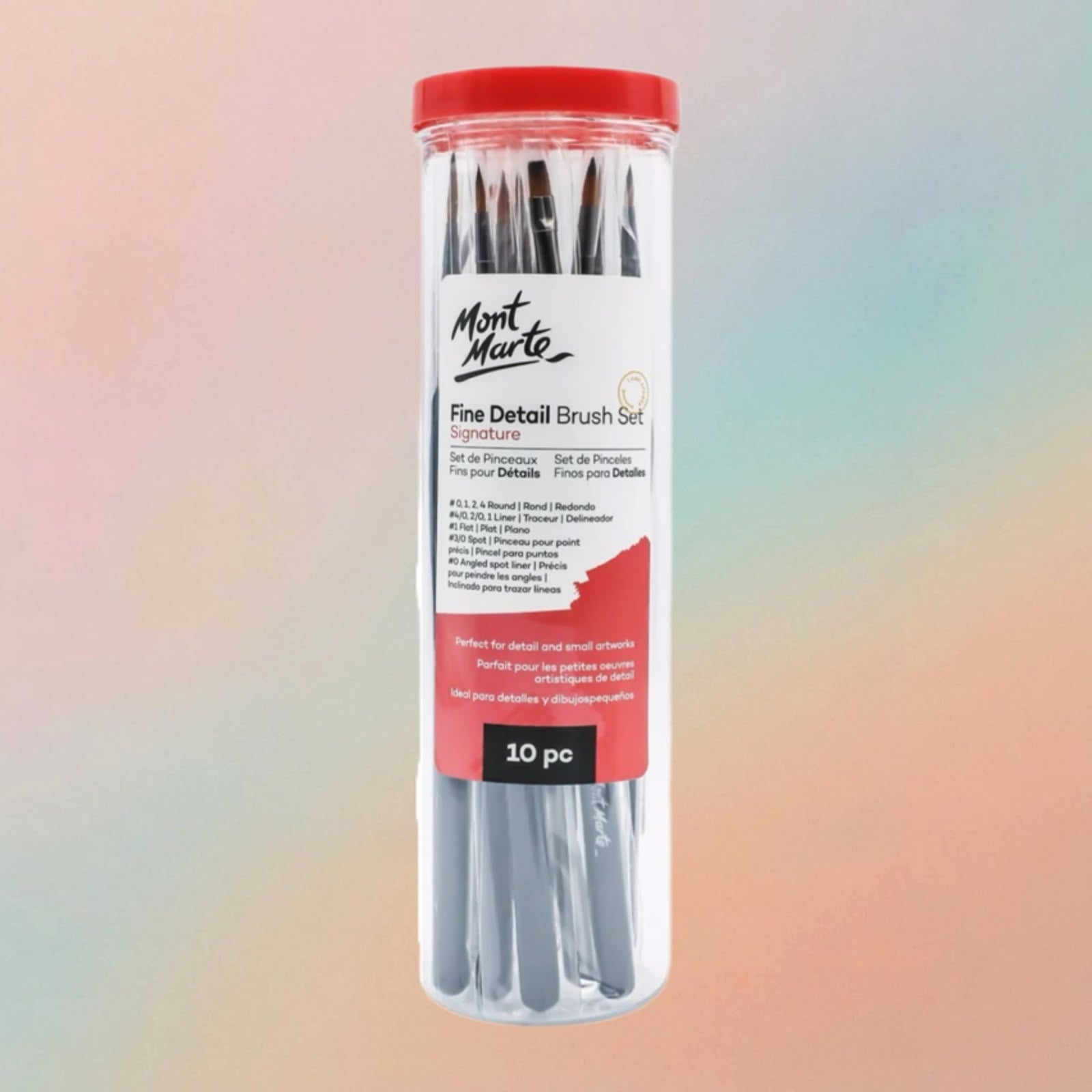 Mont Marte Fine Detail Brush Set 10pc