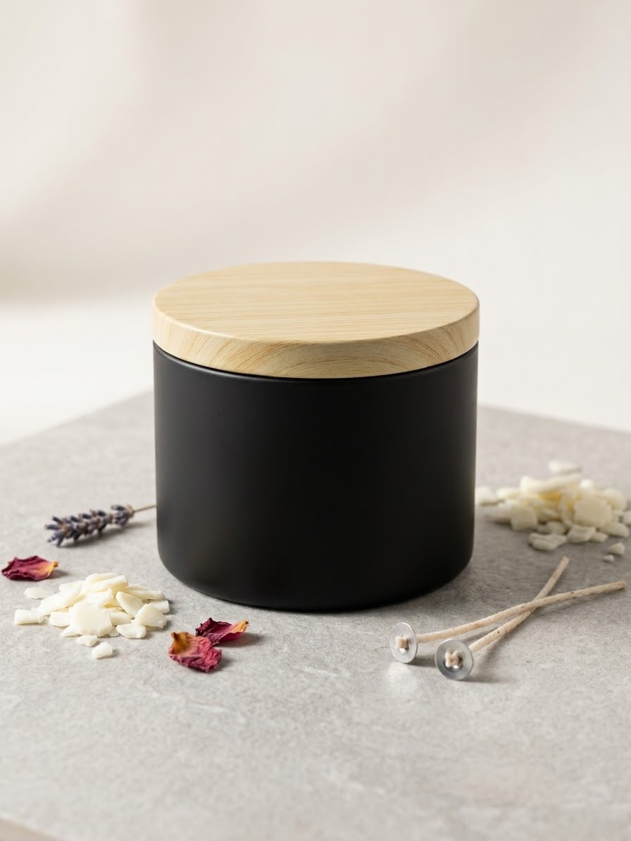 Black Metal Tin For Candle Making & DIY Crafts