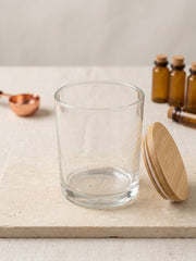 Transparent Glass Jar With Lid For Candle Making & DIY Craft