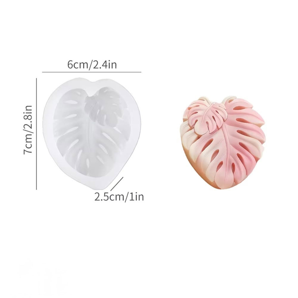 Leaf Soap Mould For Soap, Candle, & Art Crafts Making