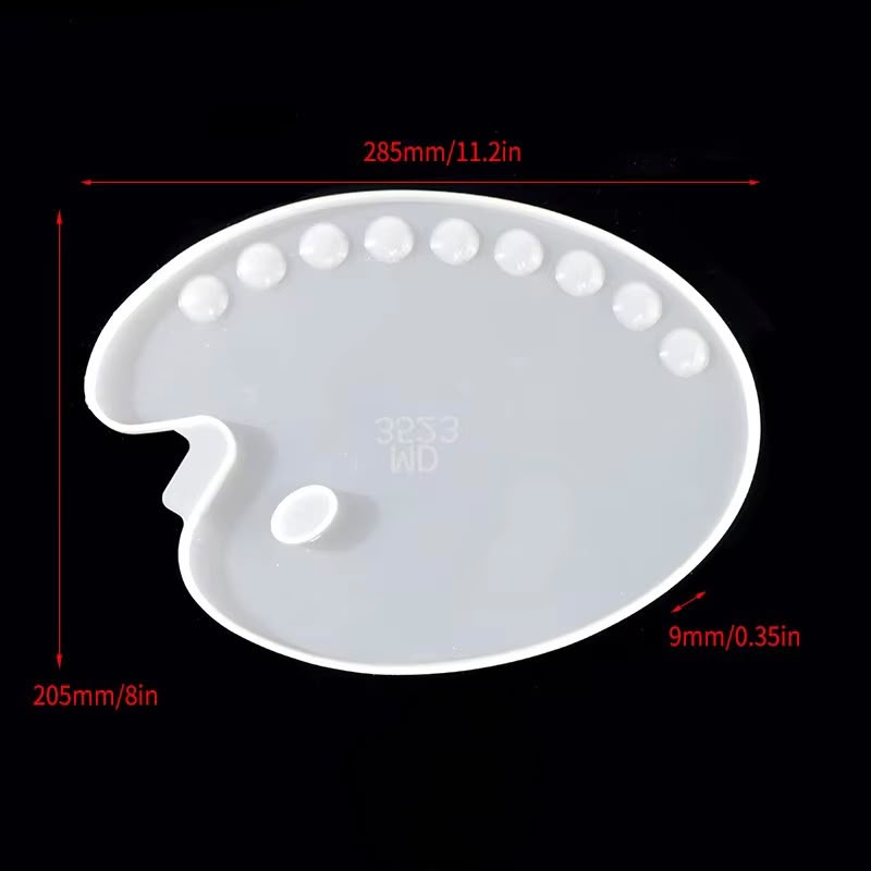 Palette Silicone Mould For Resin, Gypsum & Art Crafts Making
