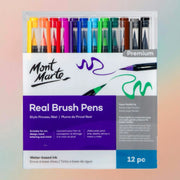 Mont Marte Real Brush Pens 12pc