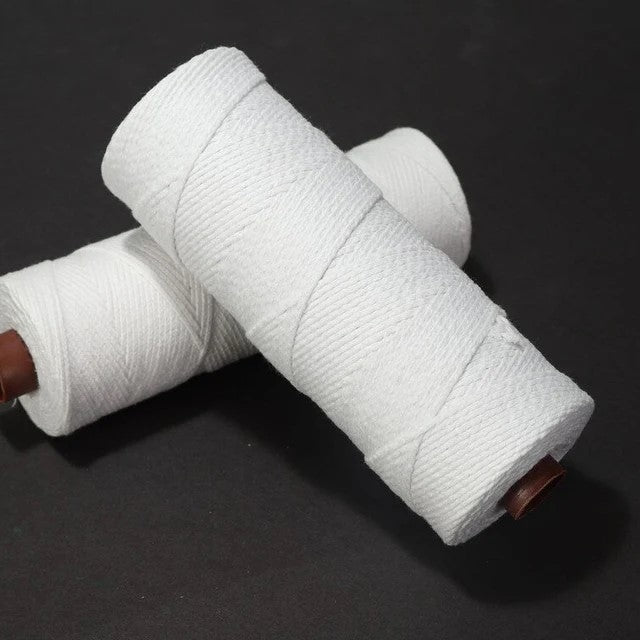 Roll Cotton Candle Wicks With 24 Shares - 185m