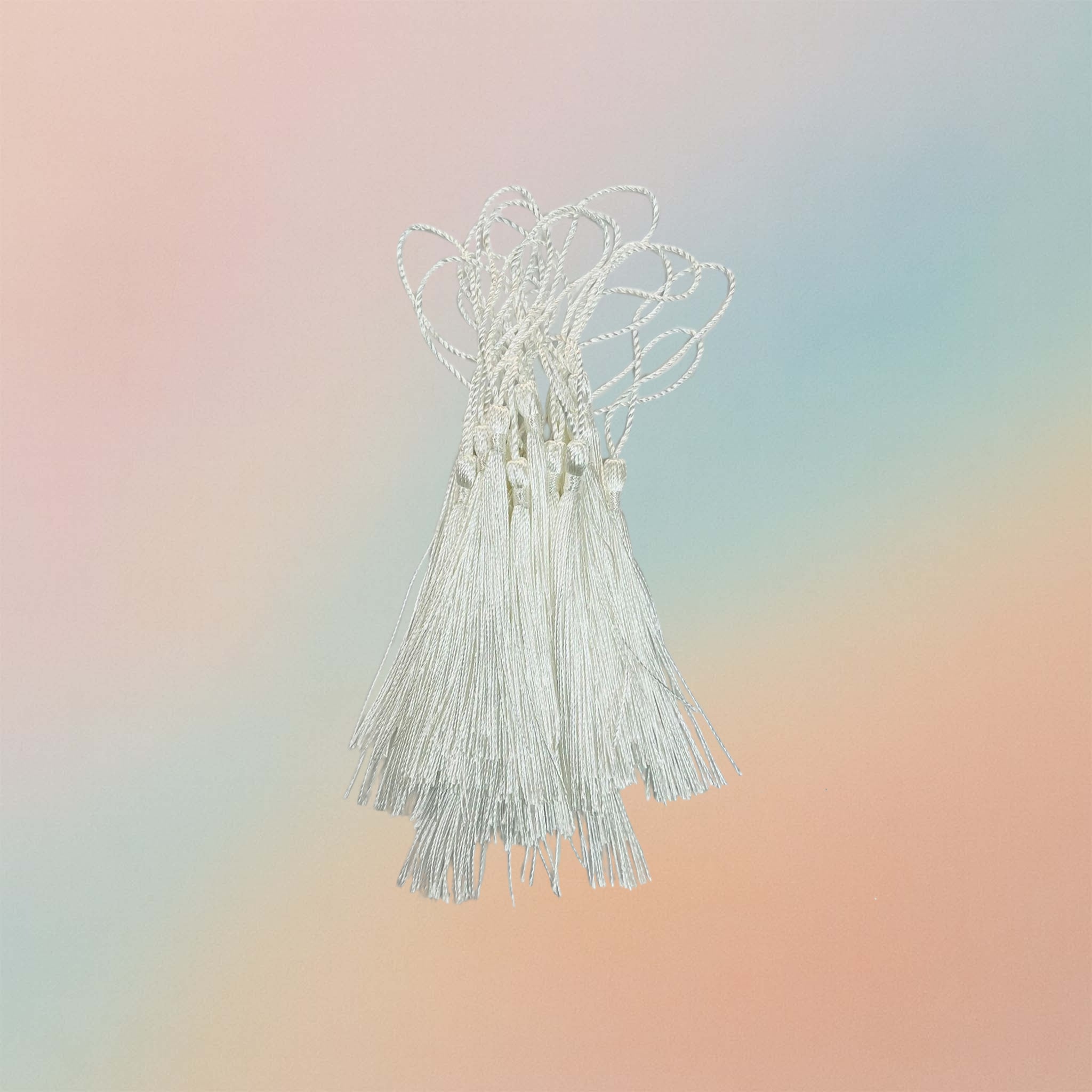 Bookmarks Polyester Silk Tassels 10pcs In 1 Bag