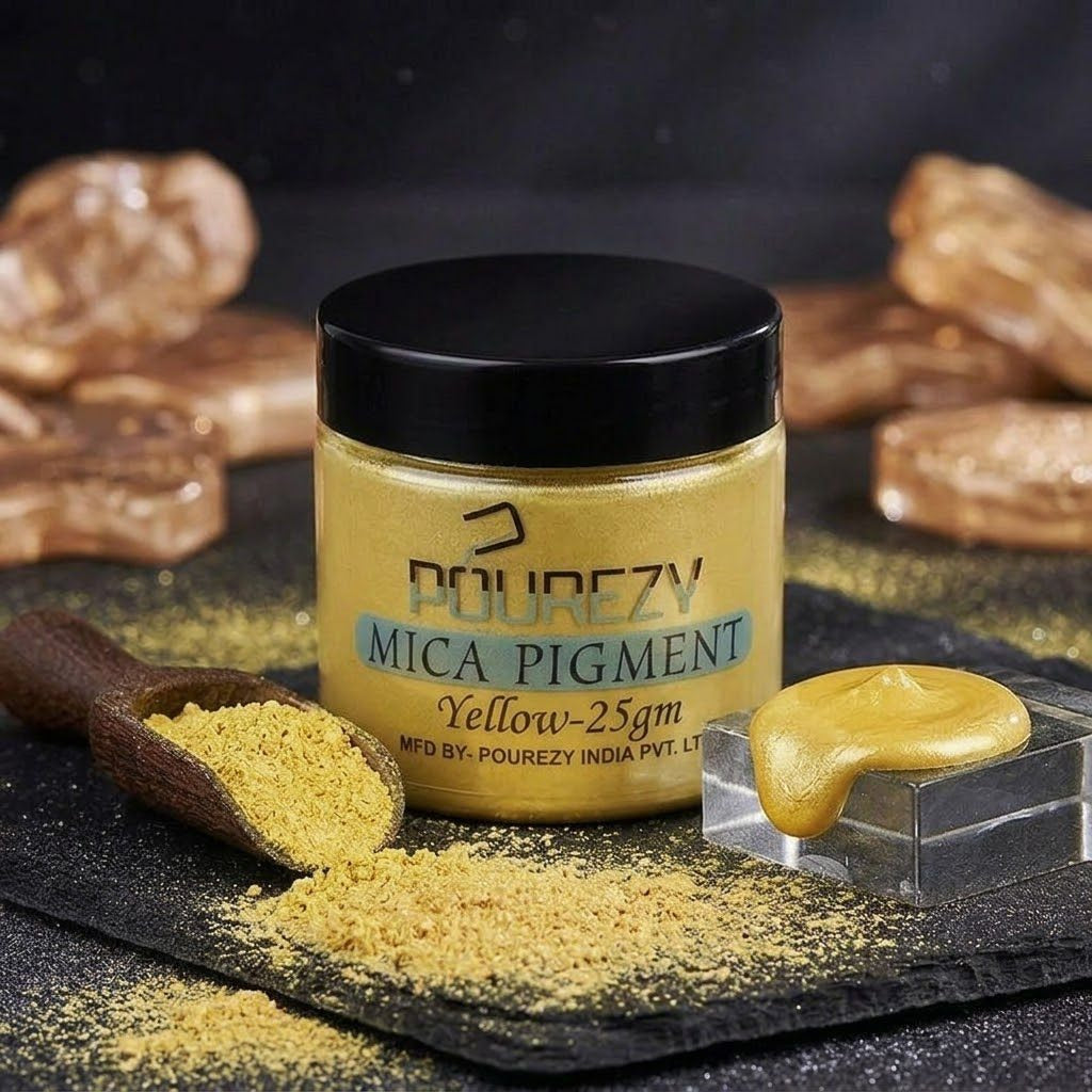 Pourezy Mica Pigment 25gm - Yellow