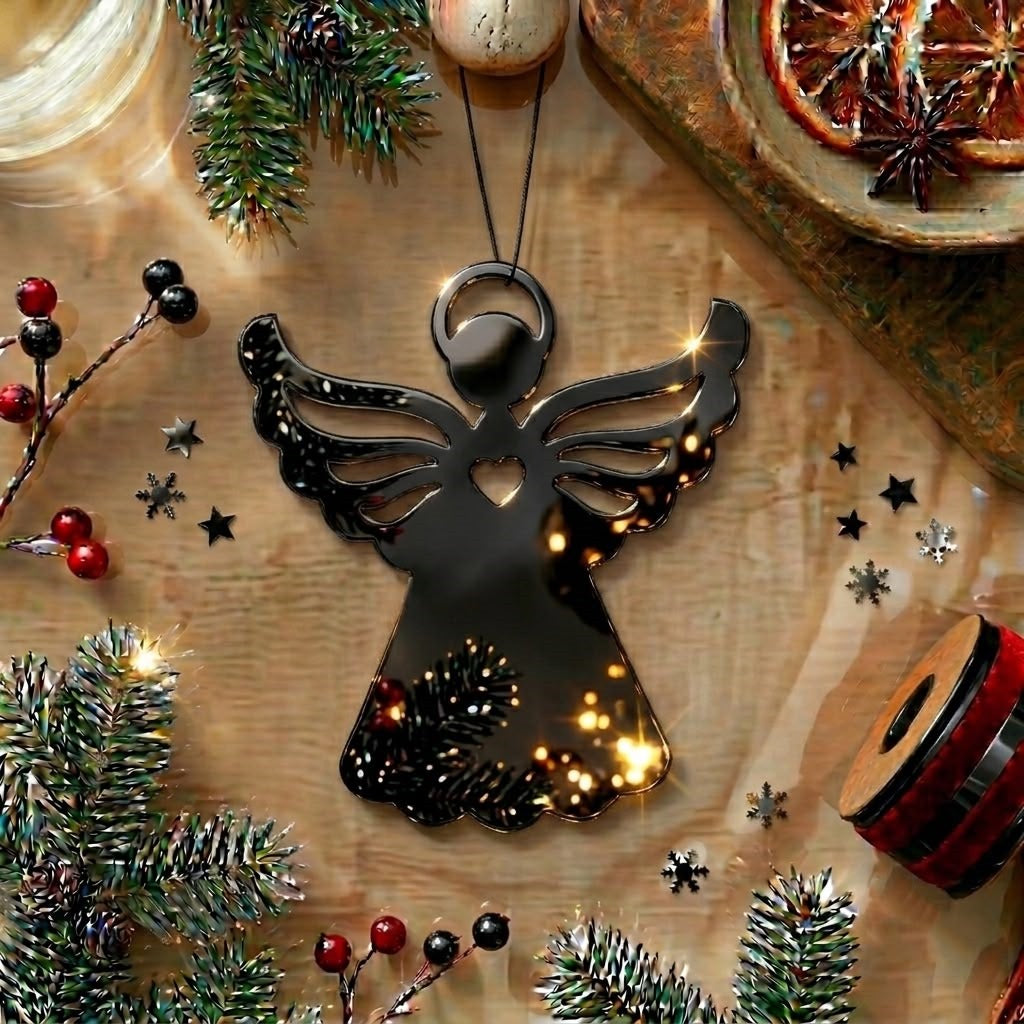 Angel Acrylic Cutout For Resin Art & DIY Crafts - Gold/Silver/Black