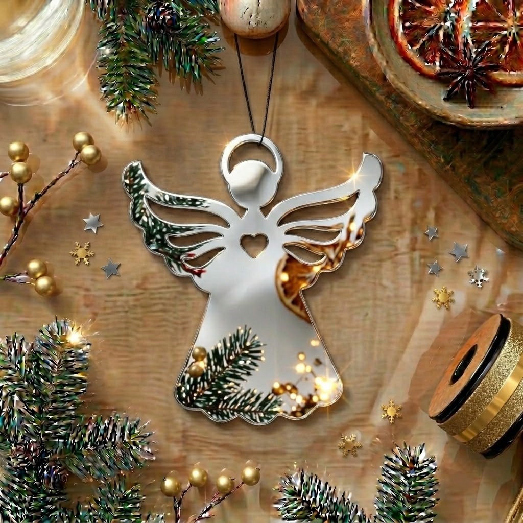 Angel Acrylic Cutout For Resin Art & DIY Crafts - Gold/Silver/Black