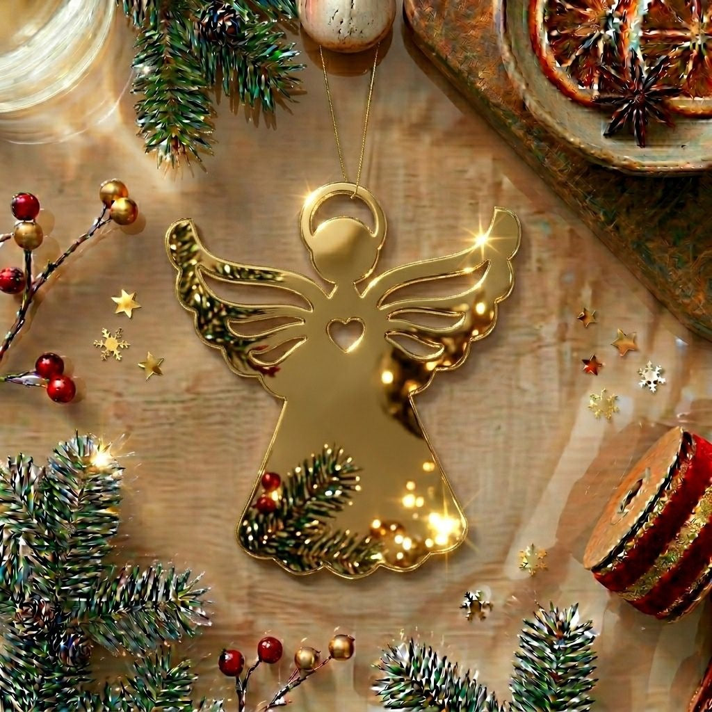 Angel Gold Acrylic Cut