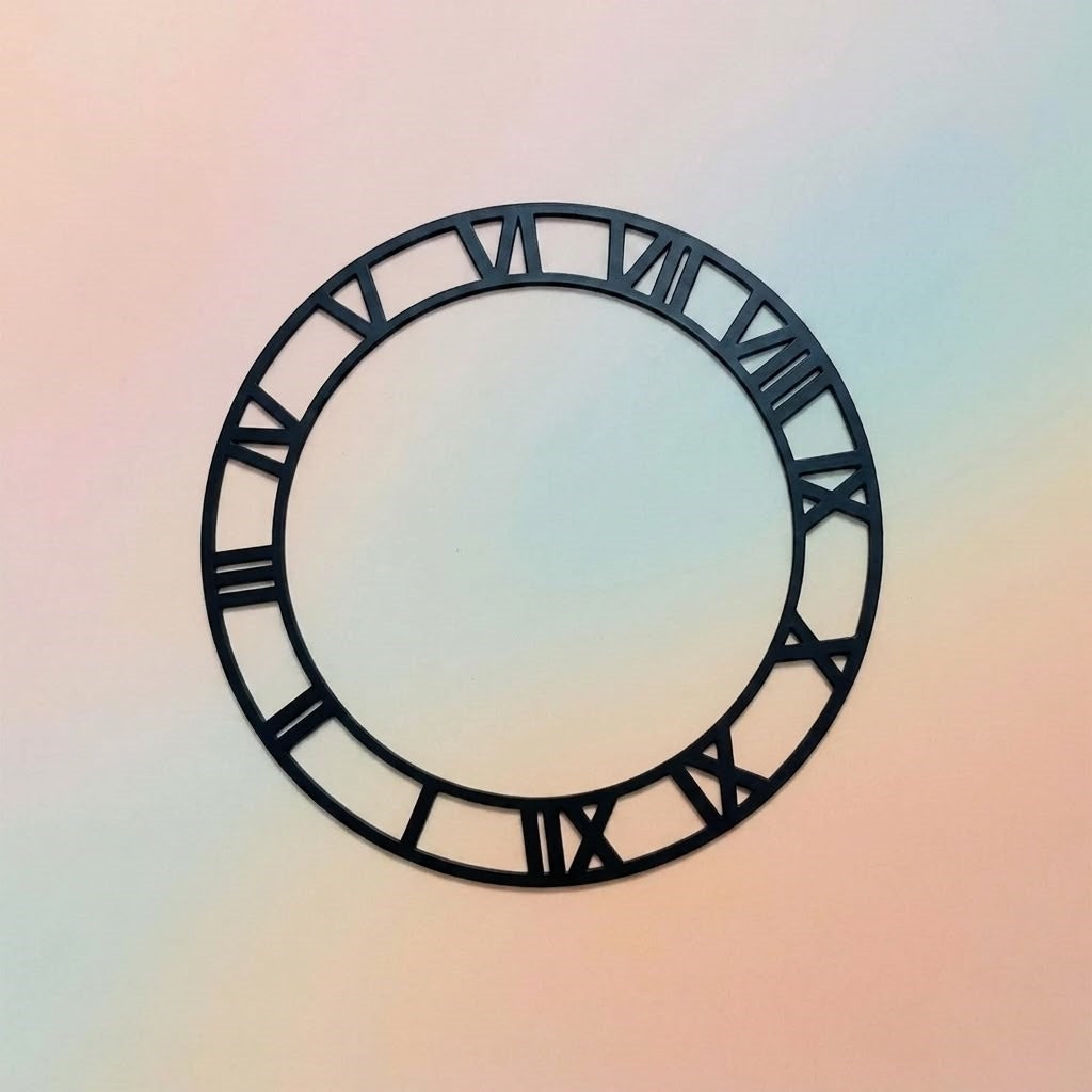 Black Acrylic Ring For Wall Clock