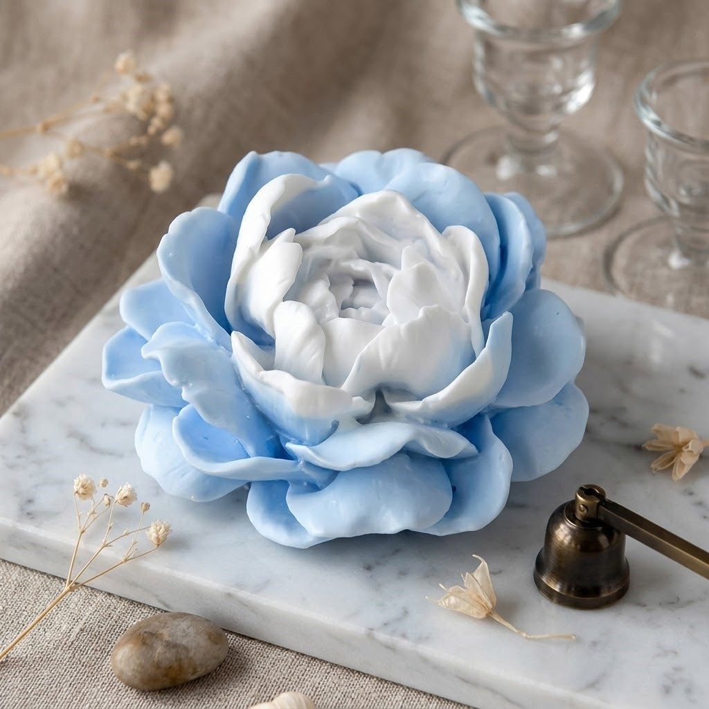 Peony Full Bloom Mould For Candle, Resin, Gypsum & Art Crafts Making Silicone Mould