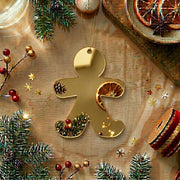 Gingerbread Acrylic Cutout for Resin Art & DIY Crafts - Gold/Silver/Black