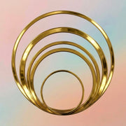 Gold Acrylic Ring Cutout for Resin Wall Clocks &amp; DIY Art Crafts