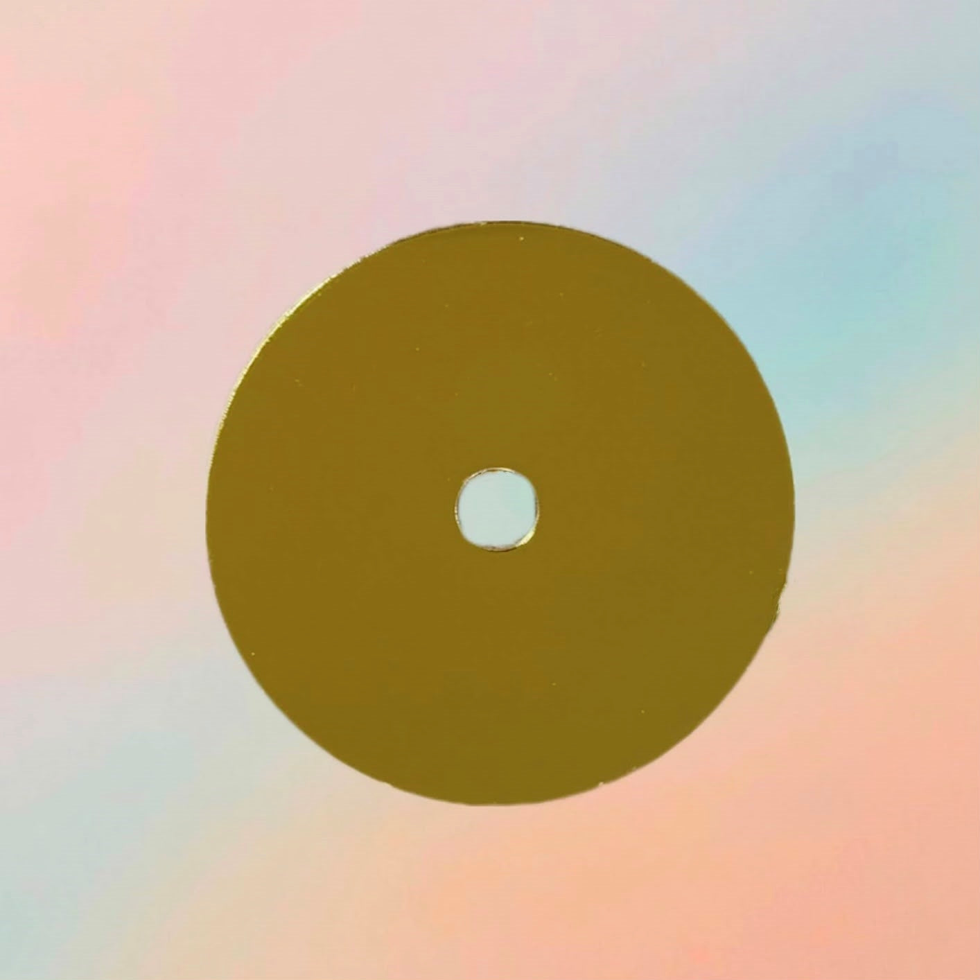 Gold Clock Center Ring Acrylic Cutout For Resin Wall Clock & Art Crafts
