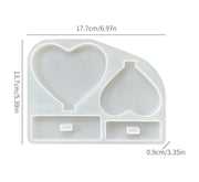 Heart Photo Frame With Stand Silicone Mould