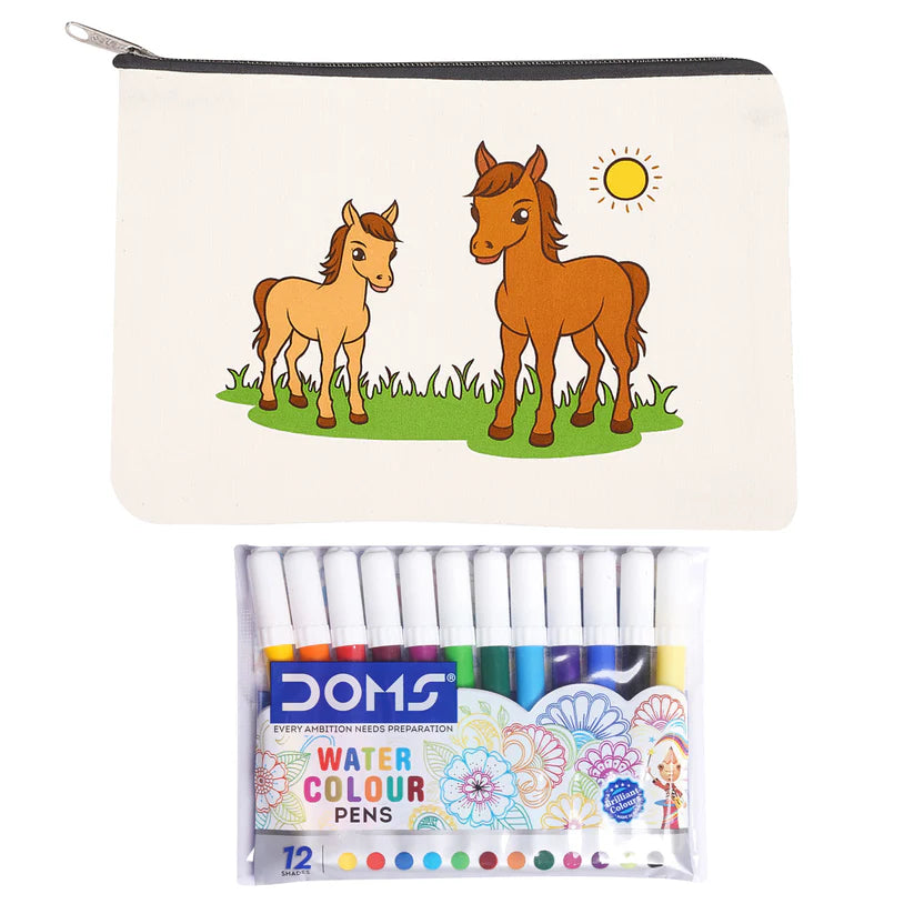 Pourezy Paint the Pony Canvas Pouch Kit