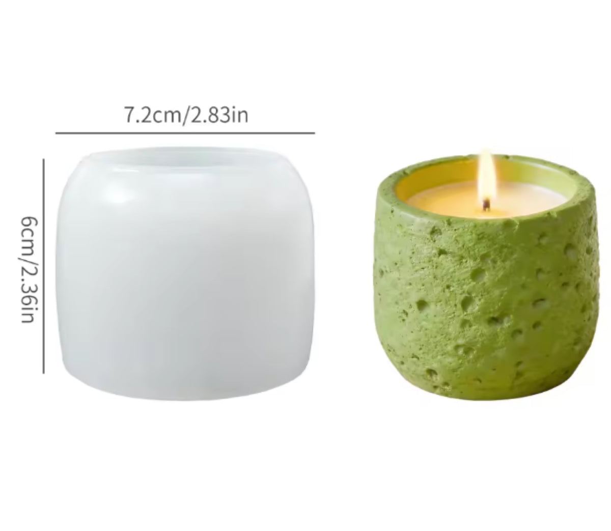 Meteorite Flowerpot Silicone Mould For Concrete Candle Jars