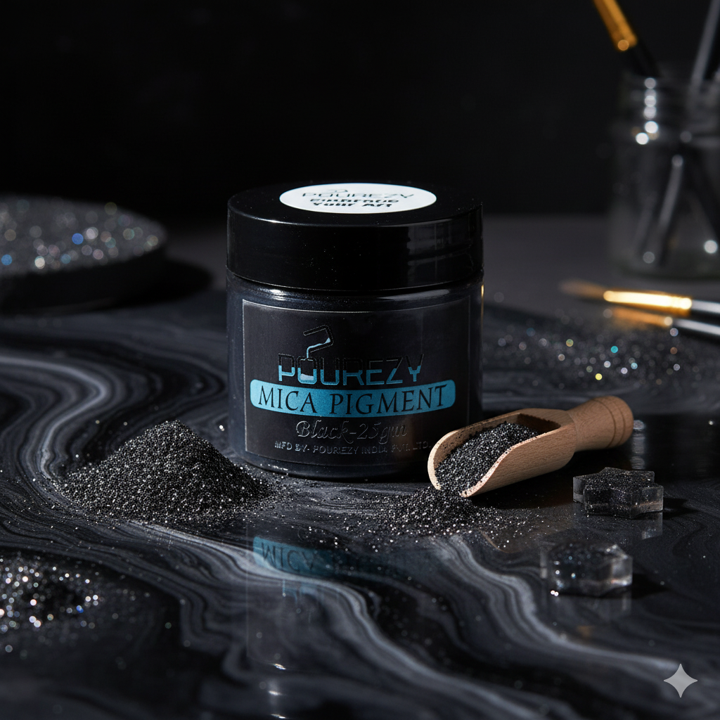 Pourezy Mica Pigment 25gm - Black