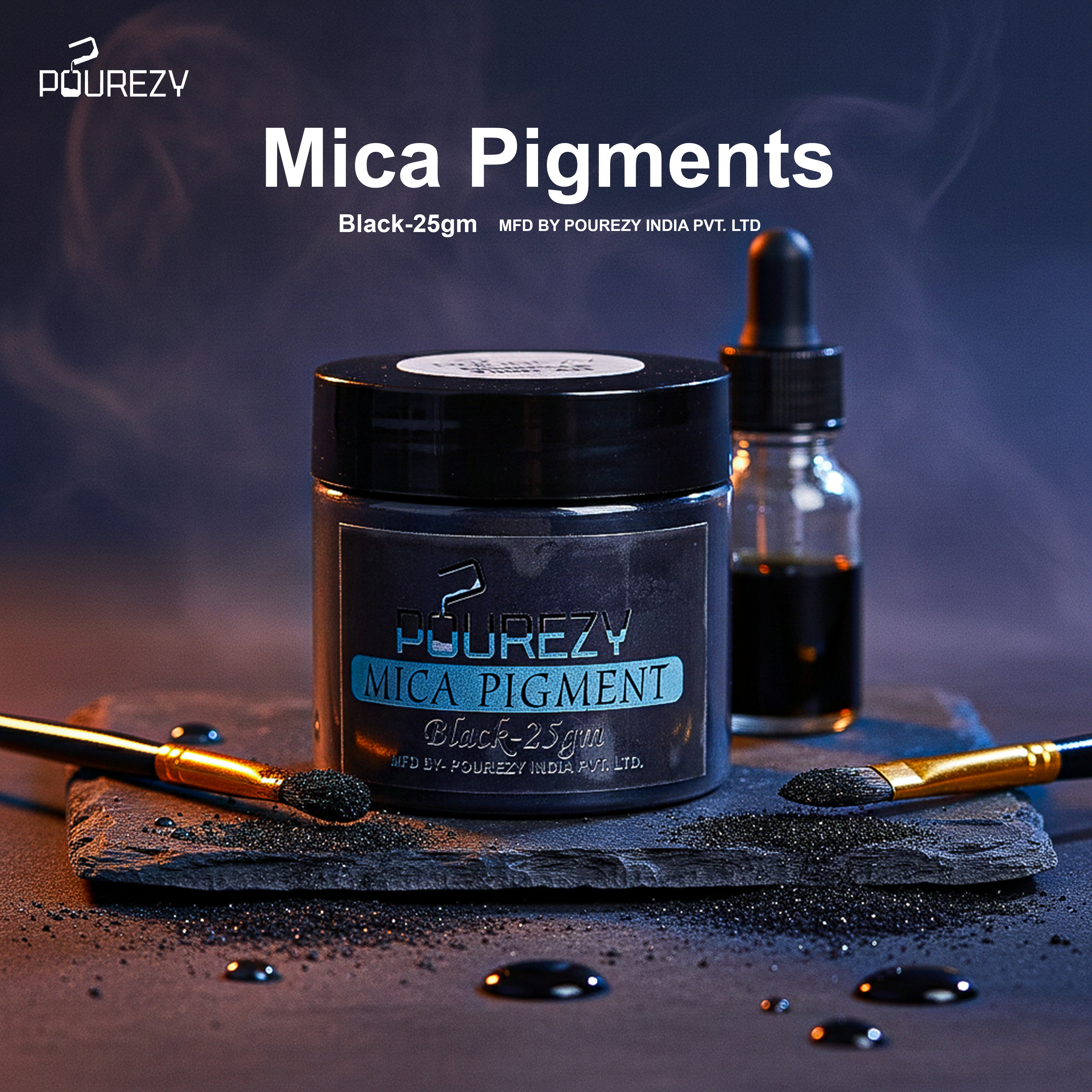 Pourezy Mica Pigment 25gm - Black